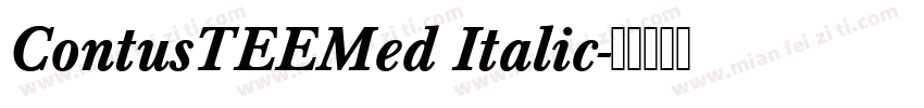 ContusTEEMed Italic字体转换